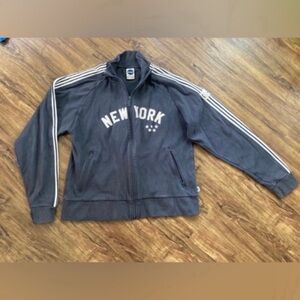 New York Men's Black Track Jacket